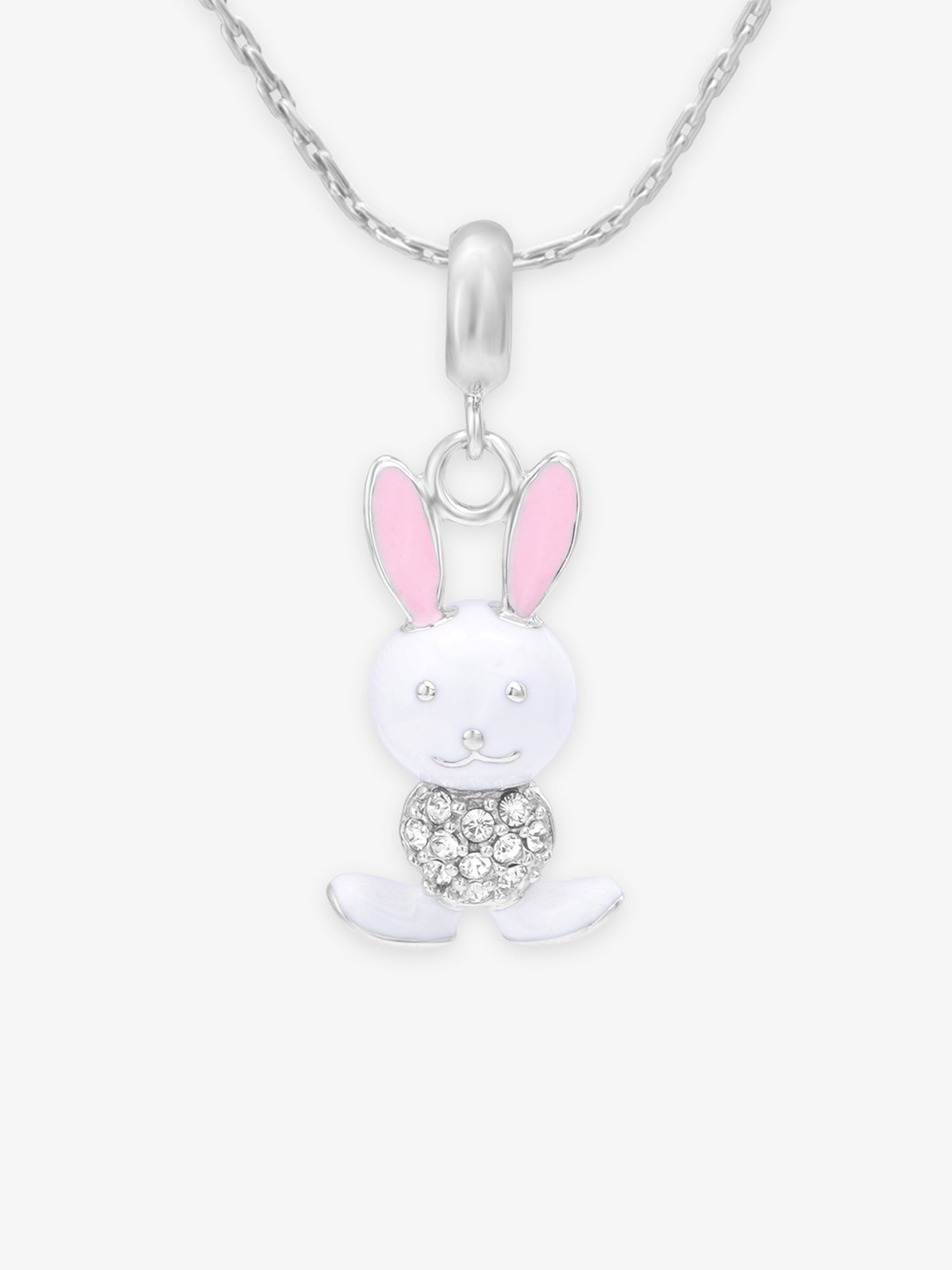 SIJA 925 Silver Bunny Charm elegant sterling silver jewellery accessory front view