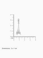 BIS hallmark view SIJA 925 silver jewellery white Eiffel Tower charm certified premium accessory elegant motif for gifting and celebrations
