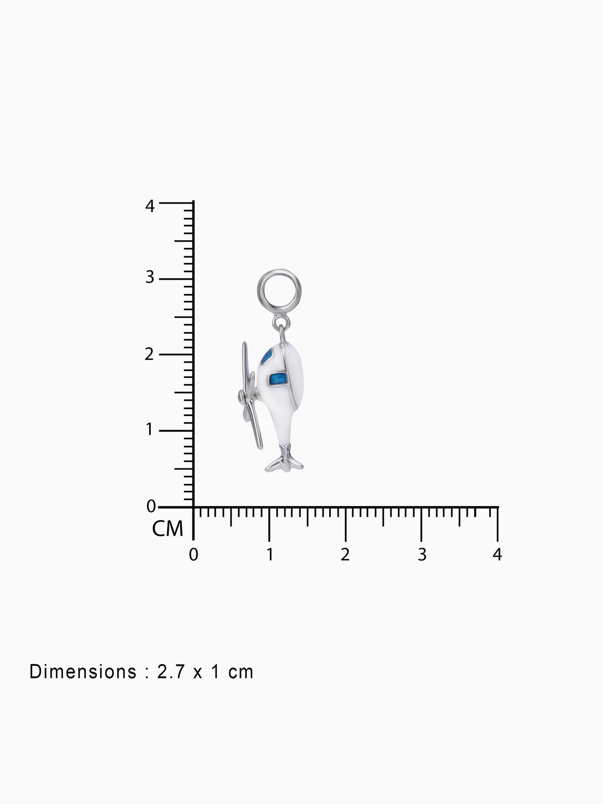 BIS hallmark view SIJA 925 silver jewellery white helicopter charm certified premium accessory elegant timeless design for gifting and celebrations
