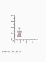 BIS hallmark view SIJA 925 silver jewellery white pink bell pendant certified premium accessory elegant timeless design for gifting and celebrations
