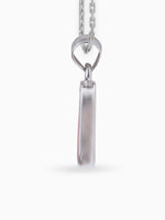 Side view SIJA 925 silver jewellery white pink cosmic beam pendant stylish handcrafted accessory perfect for weddings parties anniversaries and festive wear