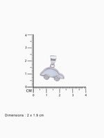 BIS hallmark view SIJA 925 silver jewellery white pink little car pendant certified premium accessory elegant timeless design for gifting and celebrations
