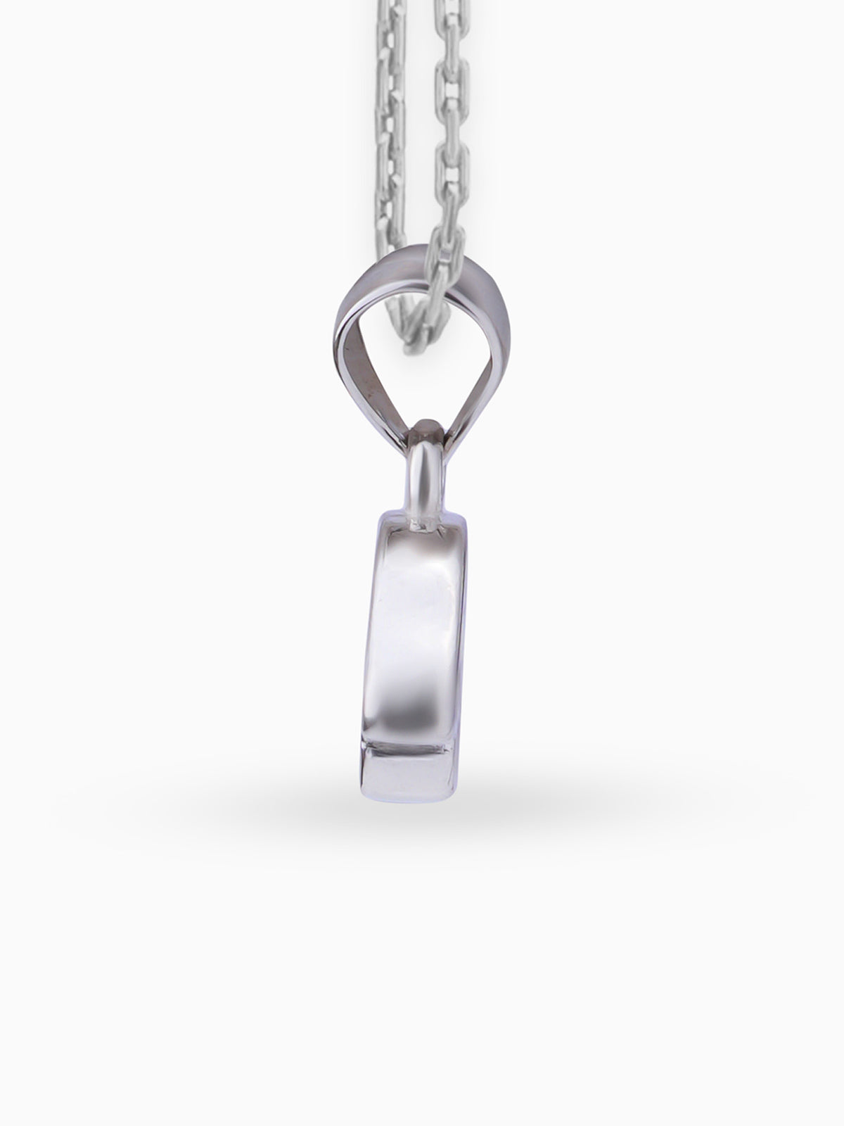 Side view SIJA 925 silver jewellery white pink little car pendant stylish handcrafted accessory perfect for weddings parties anniversaries and festive wear