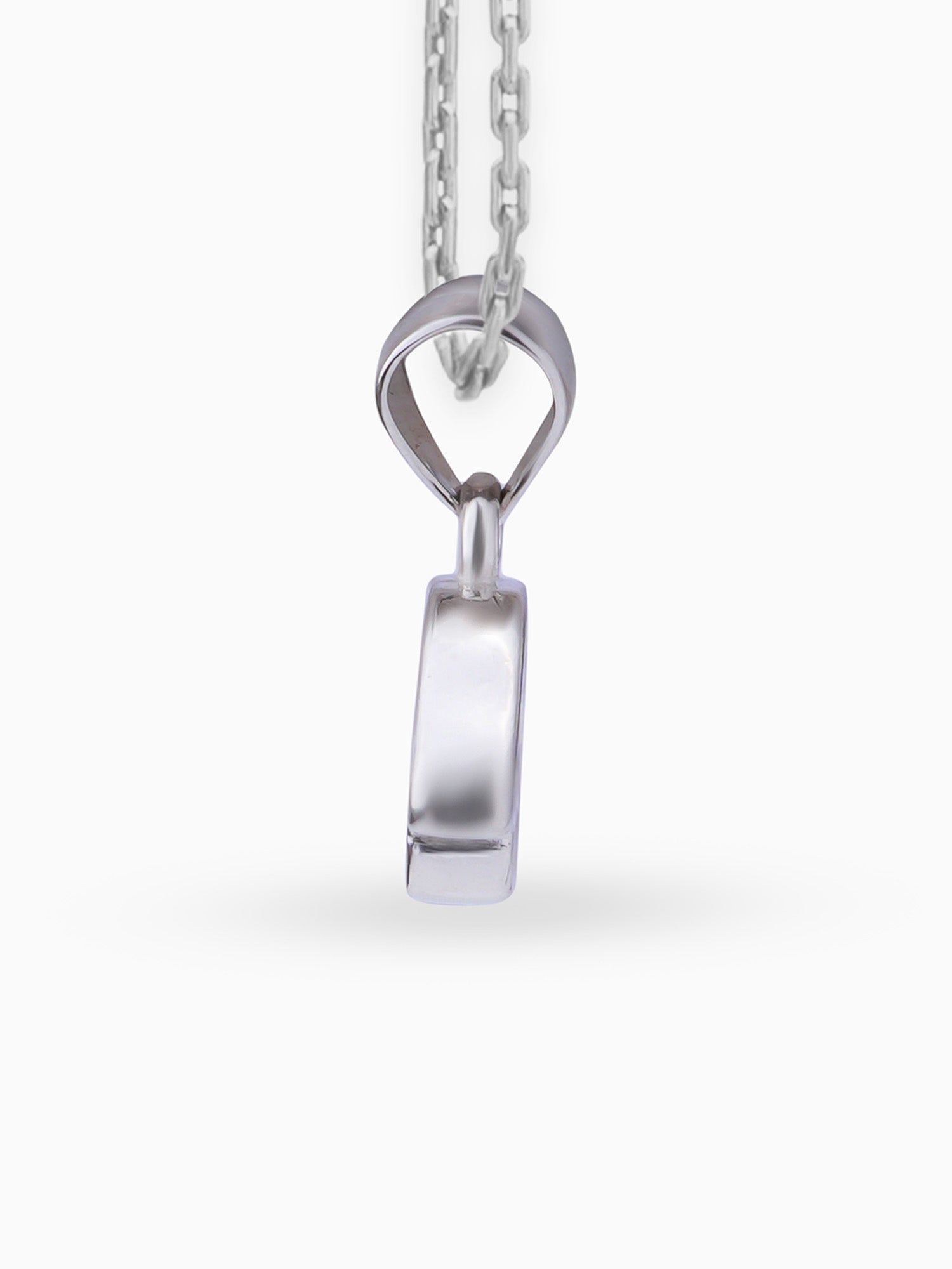 Side view SIJA 925 silver jewellery white pink little car pendant stylish handcrafted accessory perfect for weddings parties anniversaries and festive wear