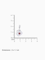 BIS hallmark view SIJA 925 silver jewellery white red heart bag charm certified premium accessory stylish motif for gifting and celebrations