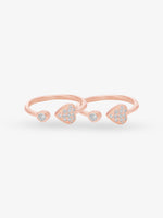 SIJA 925 Silver Whole Heart Stone Toe Ring elegant sterling silver jewellery accessory front view