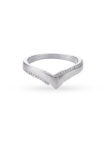 Detailed view of SIJA 925 sterling silver Wishbone Men Ring band profile highlighting smooth finish and modern craftsmanship