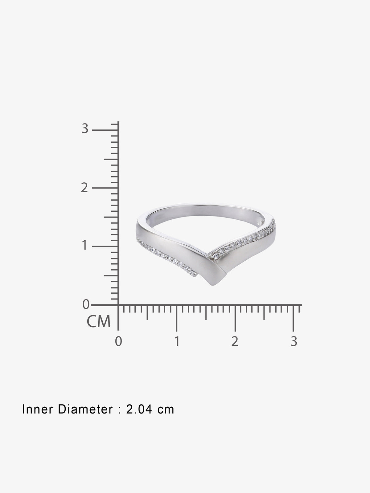 Inner band of SIJA Wishbone Men Ring showing BIS 925 hallmark stamp certified sterling silver jewellery made in India