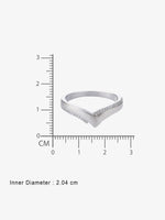 Inner band of SIJA Wishbone Men Ring showing BIS 925 hallmark stamp certified sterling silver jewellery made in India
