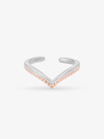 SIJA 925 Silver Wishbone Toe Ring adjustable sterling silver band for comfortable fit