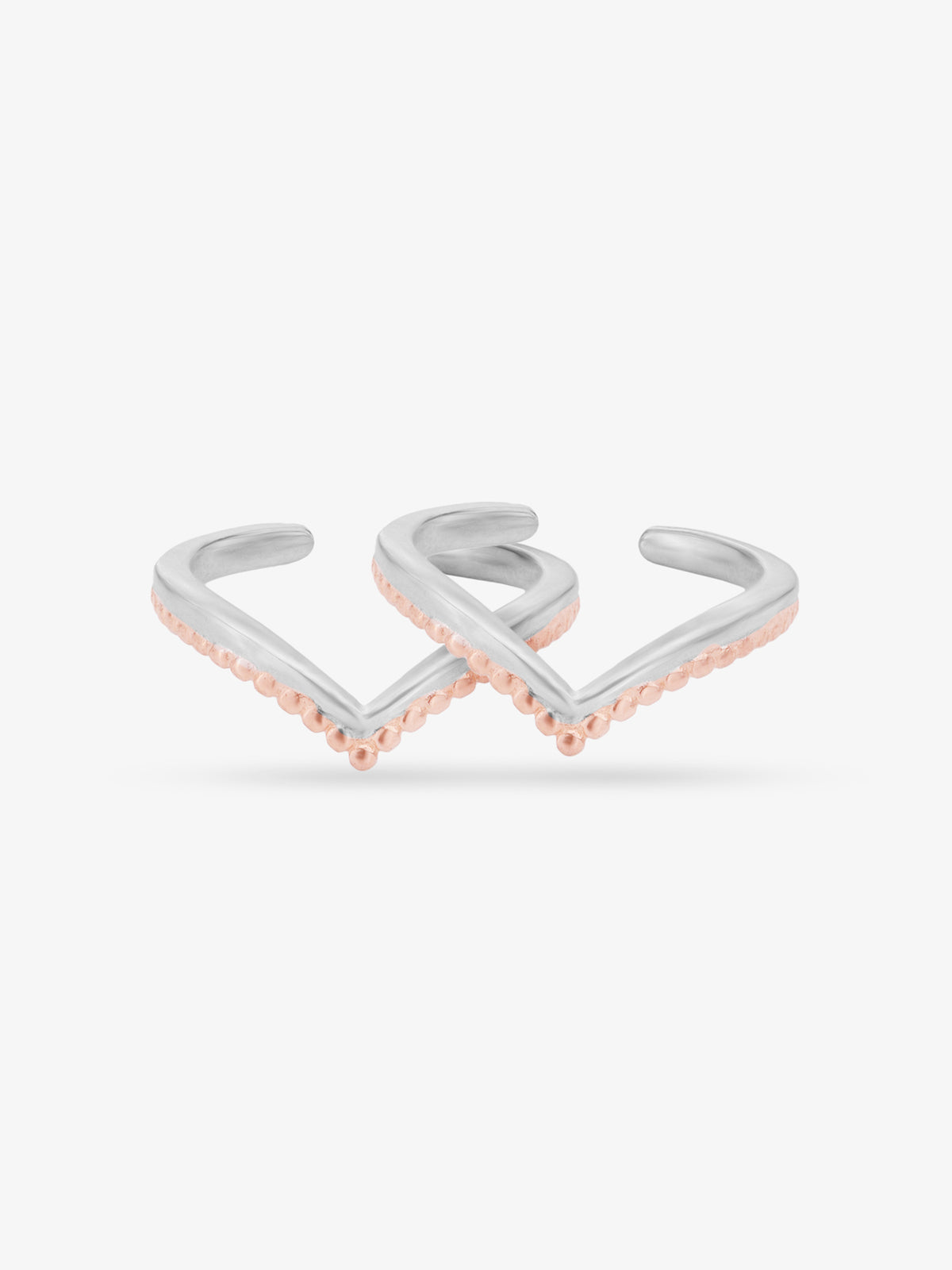 SIJA 925 Silver Wishbone Toe Ring elegant sterling silver jewellery accessory front view