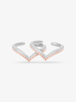 SIJA 925 Silver Wishbone Toe Ring elegant sterling silver jewellery accessory front view