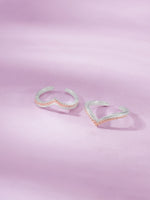 Detailed close up of SIJA 925 Silver Wishbone Toe Ring showing symbolic wishbone design handcrafted in silver
