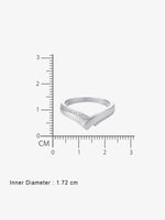 Inner band of SIJA Wishbone Women Ring showing BIS 925 hallmark stamp certified sterling silver jewellery made in India