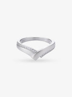 SIJA 925 Sterling Silver Wishbone Women Ring jewellery full front hero view elegant accessory for women