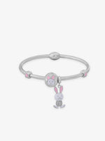 SIJA 925 Silver Women Bracelet Bunny Charm elegant sterling silver jewellery accessory front view