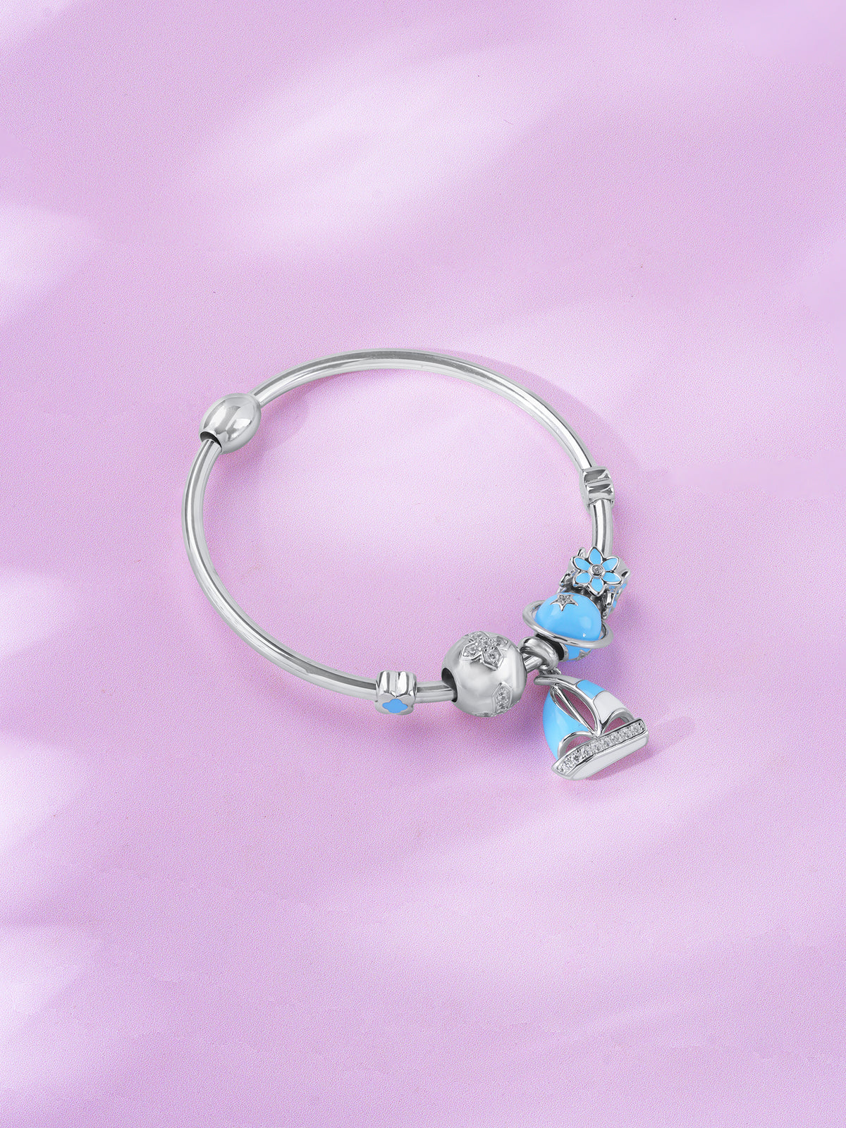 Detailed view of SIJA 925 Silver Women’s Bracelet highlighting ornamental finish polished sterling silver craftsmanship durable cuff bracelet