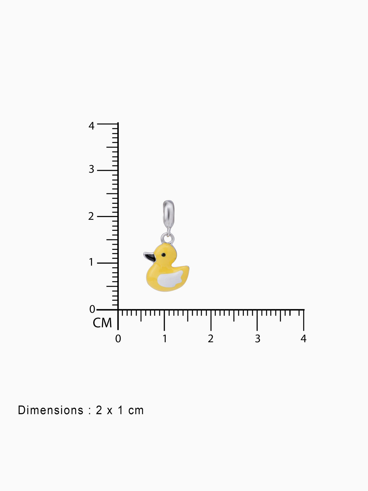 BIS hallmark view SIJA 925 silver jewellery yellow duck charm certified premium accessory charming playful design for gifting and celebrations