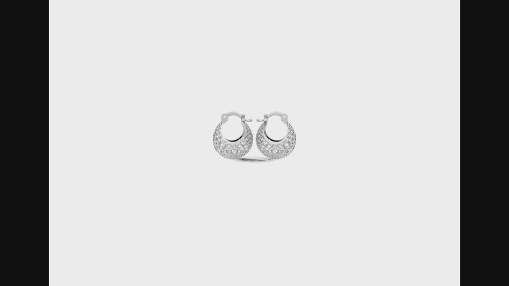 SIJA 925 Silver Dew Drops Hoop Earrings worn stylish sterling silver jewellery perfect for daily wear and gifting