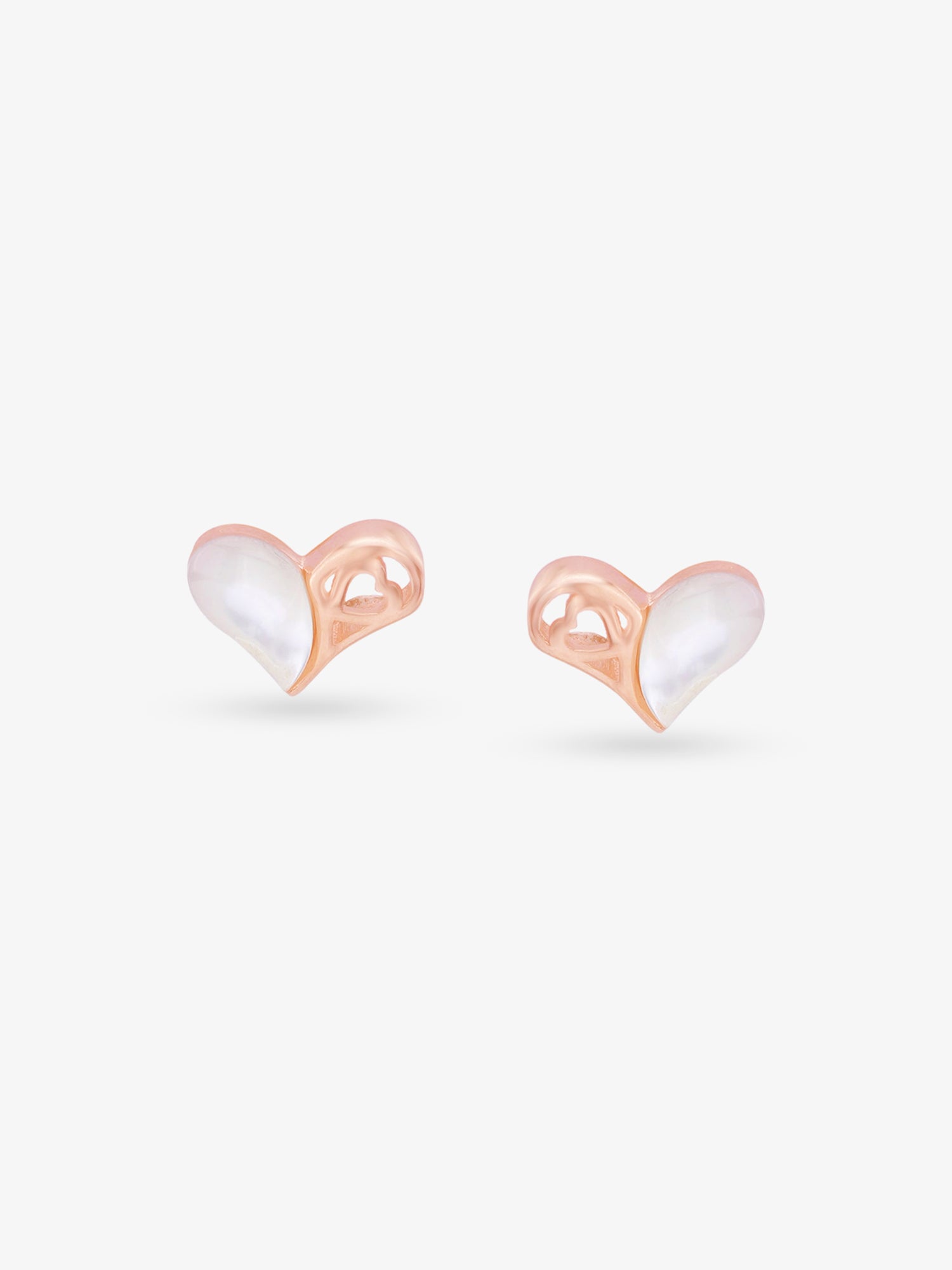 SIJA 925 Silver Whispering Heart Stud elegant sterling silver jewellery accessory front view